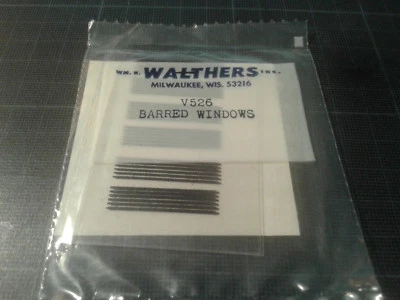 WALTHERS - transfer HO train - V256 BARRED WINDOWS - new - Photo 1/3