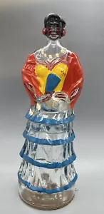 RARE Vintage Anis Argenti GLASS FIGURAL BOTTLE Decanter EMPTY - Picture 1 of 8