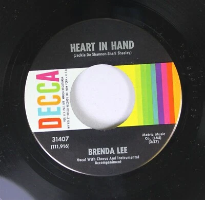 Rock 45 Brenda Lee - Heart In Hand / It Started All Over Again On Decca - Image 1 of 2