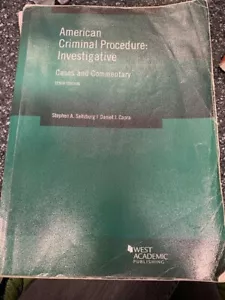 American Criminal Procedure : Investigative - Cases and Commentary Paperback - Picture 1 of 3