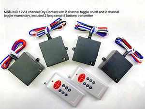 12V 4Ch Trockenkontakt 2Ch Ein/Aus 2Ch Momentar 2 Langstrecken-Fernbedienung RS34P2 - Bild 1 von 5