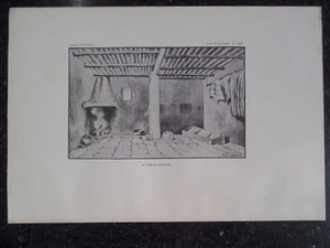 Impresión A Tusayan Pueblo Interior Arizona 1891 - Imagen 1 de 1