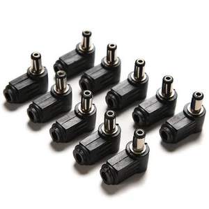 10 Stück rechtwinklig 2,1 x 5,5 mm 2,1 mm DC Netzstecker Stecker Lötverbinder -DT - Bild 1 von 4