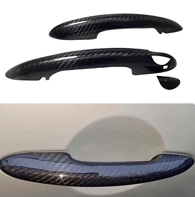 Cubiertas de manija de puerta de fibra de carbono real para Mini Cooper F56 F57 2014 hasta Gen.3 Foto 1 de 3