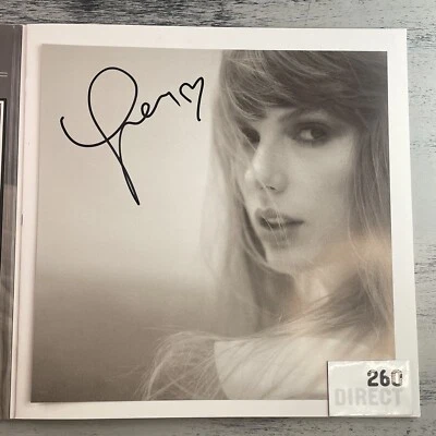 Taylor Swift SIGNED The Tortured Poets Department Vinyl The Manuscript w/ Heart - Image 1 of 3