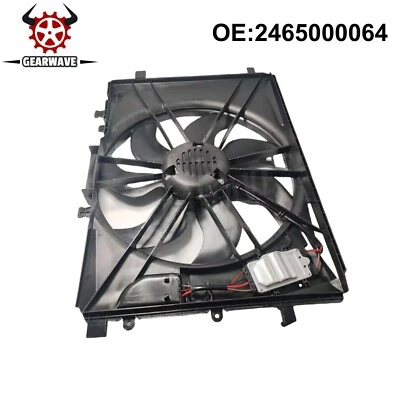 Engine Cooling Fan Assembly 2465000064 624930 For Mercedes CLA250 GLA250 SLK250 - Изображение 1 из 4