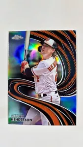 Gunnar Henderson 2024 Topps Chrome Strokes #S-8 Refractor Baltimore Orioles - Picture 1 of 2