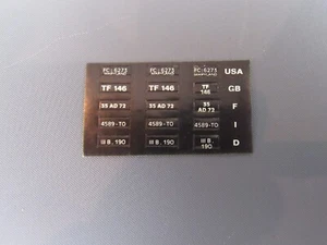 B39 Solido France Plaques Immatriculation pour Voiture Série Age D'Or 1:43 - Imagen 1 de 2