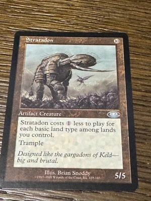 Magic the Gathering Stratadon 135/143 5/5 NM Vintage 2001 - Image 1 of 2