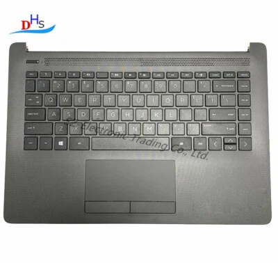 For HP 240 245 246 G7 14-CM US Palmrest Keyboard Bezel Cover Touchpad L44060-001 - Image 1 of 2