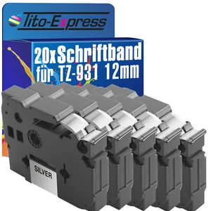 20x Schriftband für Brother TZe-931 P-Touch 1000 1000 BTS 1000 F 1005 BTS 1005 F - Bild 1 von 2