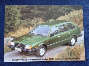 Subaru 1800 Station 4WD Prospekt ca. 1983 - Picture 1 of 2