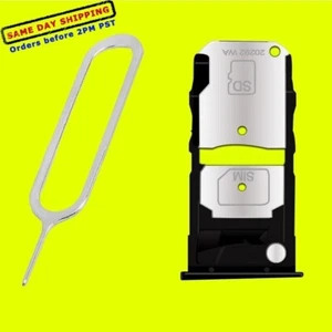 Bandeja de tarjeta SIM y MicroSD soporte ranura pieza de reparación para Motorola Moto Z4 XT1980 EE. UU. - Imagen 1 de 1