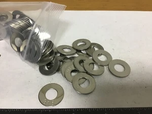 Qty (55) 3/8” Stainless 316 Oversized Washers, .13/32” ID, .7/8” OD - Picture 1 of 2