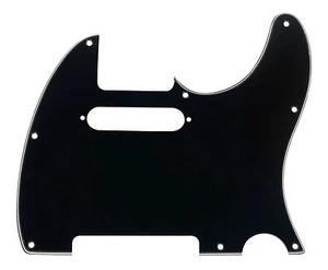 New Tele Pickguard BLACK 8 Hole 3 Ply for USA style Telecaster Electric Guitar - Picture 1 of 2
