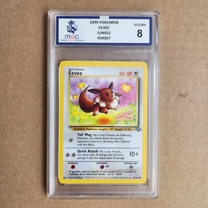 Pokemon Eevee 51/64 MGC 8 Jungle PSA 8 - Picture 1 of 2