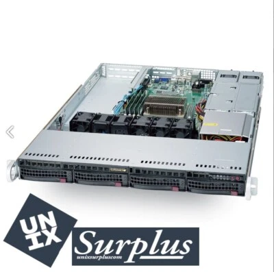 Supermicro 1U Server PFSENSE X11SSW-4TF Xeon 3.5Ghz V6 32G RAM 4x 10GBE M.2 NVME - Image 1 of 4