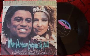 JERMAINE JACKSON & PIA ZADORA *When The Rain..* 1984 12" Single SPANISH VERSION - Picture 1 of 4
