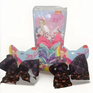 JoJo Siwa 14 Pcs Hair Bows with Unicorn Rainbow And Skulls For girls 4” & 6” - Picture 1 of 5