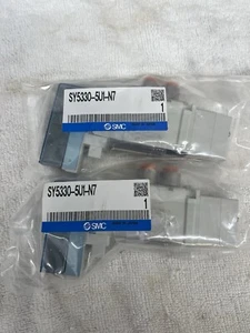 (2) New SMC SY5330-5U1-N7 / SY53305U1N7 Lot of 2. (5F2-3) - Picture 1 of 3