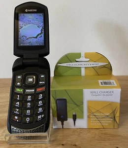 *NEAR MINT* SPRINT Kyocera DuraXTP E4281 Black PTT 3G Rugged Camera Flip Phone - Picture 1 of 8