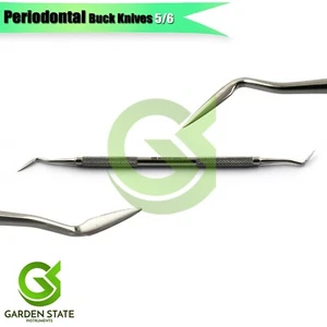 Coltelli parodontali Buck 5-6 gengivectomia taglio tessuti strumenti chirurgici - Foto 1 di 3