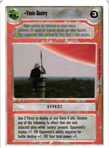 YAVIN SENTRY Star Wars CCG Premiere Limited Collectible Card - Picture 1 of 2