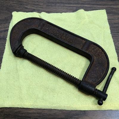 RUSTY - Abrazadera antigua Jorgensen 6" C de alta resistencia #106 EE. UU. Foto 1 de 4