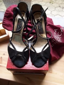 Elegante schwarze Tanzschuhe Nueva Epoca by Werner Kern, Größe 37 1/2 - Bild 1 von 4