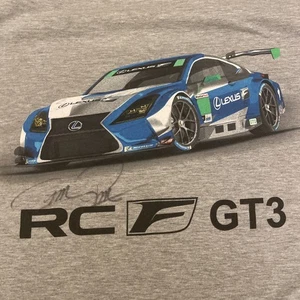Signed! Vintage LEXUS RACING Toyota Supercar Team T-Shirt Gray Shirt Large - Picture 1 of 8