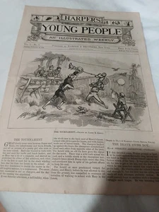 Nov 1879 Harper's young people cover with engraving - Picture 1 of 1