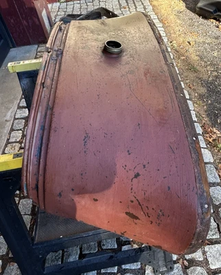 1928-1929 Ford Model A Original Gas Tank Upper Fire Wall - No Leaks - Tested - Image 1 of 4