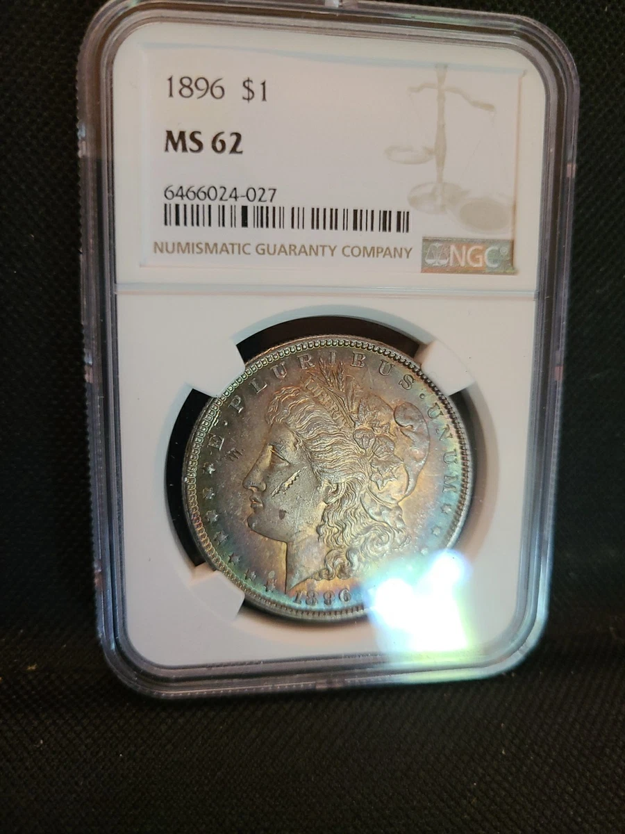MS 62 Graded 1896 Year Morgan US Dollars (1878-1921) for sale | eBay