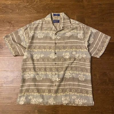 Camisa Hawaiana Pendleton Seda Floral M Foto 1 de 4