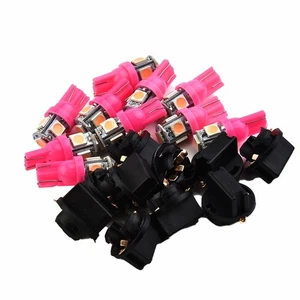 194 LED Bulbs + Sockets 10Pcs 18mm 5050SMD Cluster Dash Instrument - Picture 1 of 12