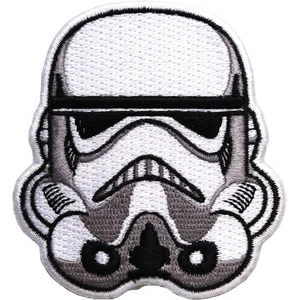 Star Wars Official Stormtrooper Helmet Dark Side Force Lucasfilm Iron On Patch - Picture 1 of 1