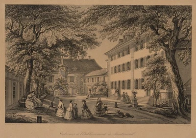 ZOLLINGER (*1821) nach JEKLIN (*1823), Schloss Montmirail, Neuenburg, Sst. - Bild 1 von 4