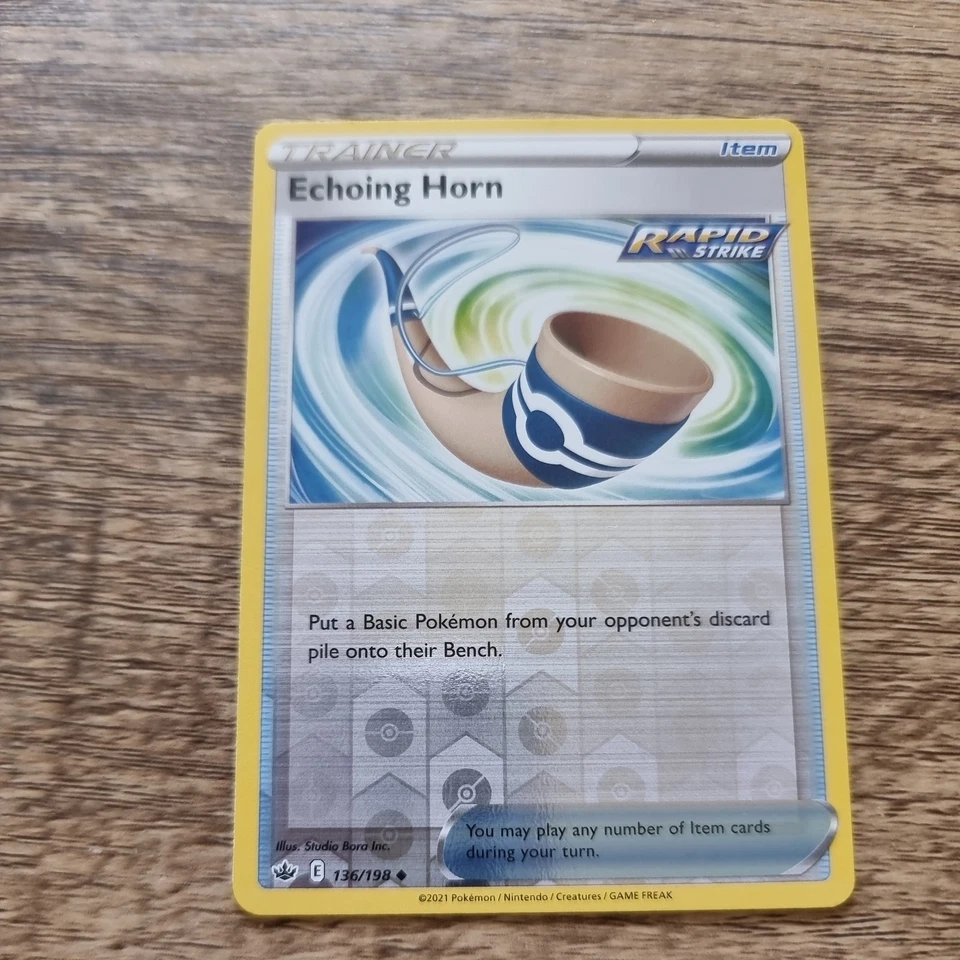 Echoing Horn - 136/198 Reverse Holo Uncommon - Chilling Reign - Pokemon TCG - Image 1 of 1
