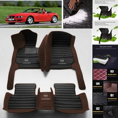 For BMW Z3 Car Floor Mats Custom Luxury Front & Rear Auto Carpets Liners Foto 1 de 4