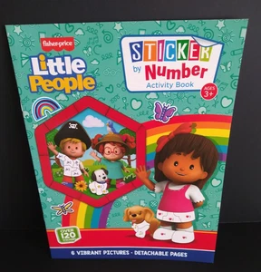 Fisher Price Little People Sticker by Number Activity Book Paperback - Picture 1 of 6