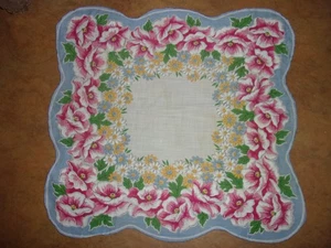 Vintage Taschentuch Blumenmuster 13"x 13" (A) - Bild 1 von 3