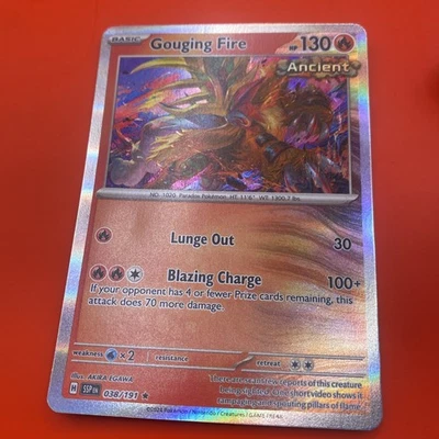 Pokémon TCG Gouging Fire 038/191 Sv08: Surging Sparks Holo - Image 1 of 4