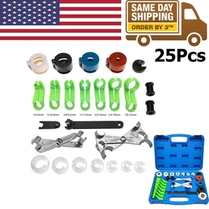 Juego de herramientas de extracción de desconexión de línea de combustible aire acondicionado transmisión 25x- - Imagen 1 de 11
