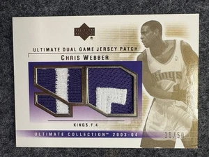 2003-04 Upper Deck Ultimate Collection Chris Webber Patches Dual /50 Kings - Bild 1 von 2