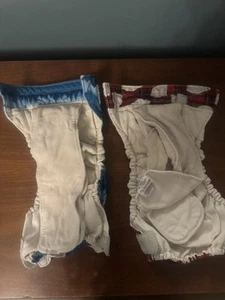 Thirsties And Off Brand All In One Diaper Lot 7 Diapers Two Newborn Size - Picture 1 of 7