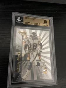 1998 Bowman's Best Randy Moss #109 ROOKIE BGS 10 PRISTINE - Picture 1 of 3