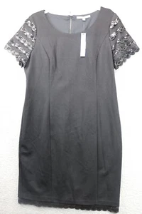 Antonio Melani Black Becky Dress Dazzling Elegance-Size 14-New w/Tags-Sequined - Picture 1 of 10