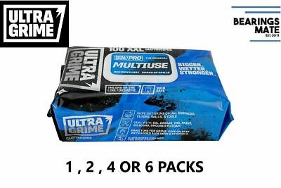 UltraGrime Pro Multiuse Industrial Strength Wet Wipes XXL+ In Packs Of 100 NEW!! • 10.94£