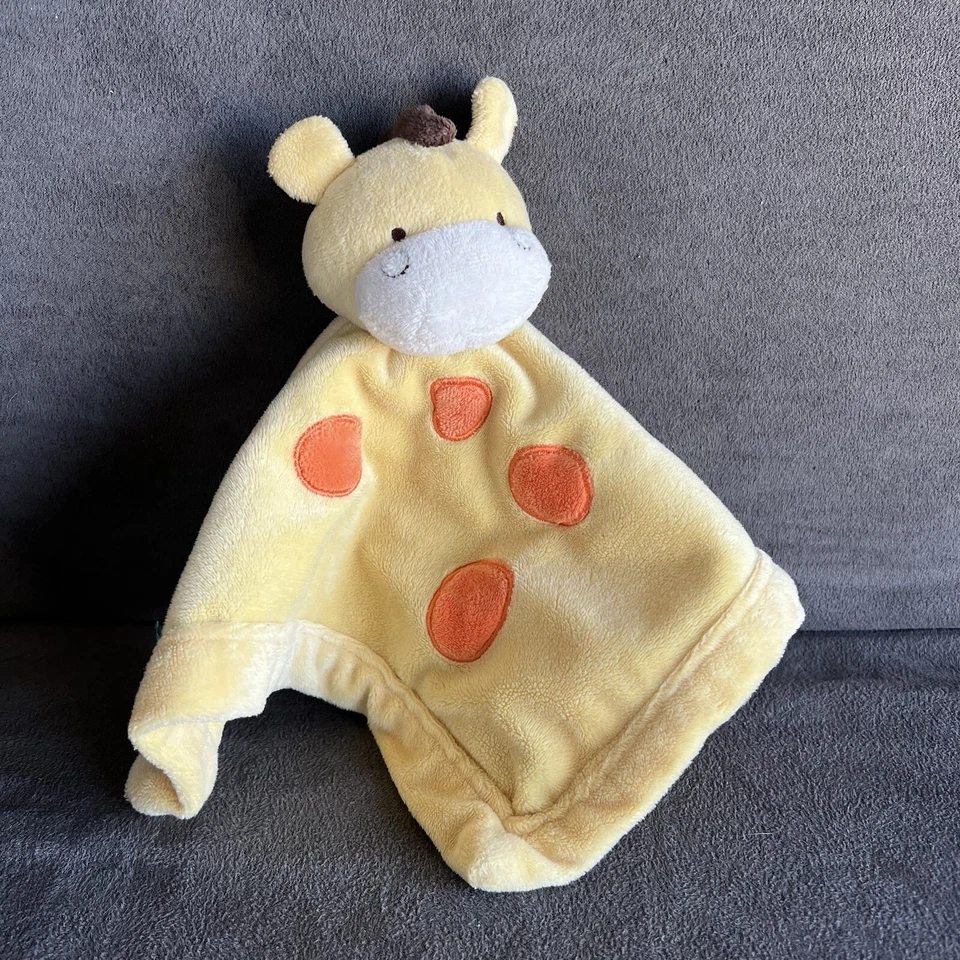 Manta de seguridad para bebé de felpa Tiddliwinks amarillo naranja jirafa Lovey usada en excelente estado Foto 1 de 4