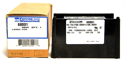 Ferraz Shawmut 68001 PDB 1 Pole Large Power Distribution Block 250MCM 600V NEW - Image 1 of 4